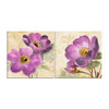 Canvas Wall Art Painting Purple Flowers Art Print Poster Wall Decoration Home Decor 2 Panel Picture