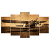 5 Panel Plane Painting Canvas Wall Art Picture Canvas Print Painting
