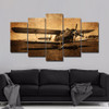 5 Panel Plane Painting Canvas Wall Art Picture Canvas Print Painting