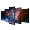 HD 5 Piece Canvas Printed Space Galaxy Canvas Wall Art Painting Canvas Room