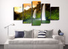 HD Print 5 Pcs Canvas Art Waterfall Bedroom Decoration Wall Art