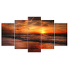 5 Pieces Wall Art Picture Gift The View Sunset On Sea Home Decoration Canvas Print Painting Living Room