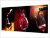 HD Printed 3 Piece Canvas Vineyard Vines Red Wine Glass Living Room Painting Wall