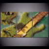 3 Piece Canvas Wall Art HD Printed Guitar Tree Bridge Resort Painting Room Decor Print Poster