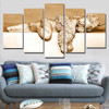 5 Panel Canvas Wall Art Sleeping Angel Painting Pictures For Living Room Posters Home