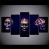 HD Printed 5 Piece Canvas Art Skull Art Bright Painting Anime Room Decor Print Poster Wall Art