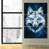 Wolf Head by KhaliaArt HD Print 3 Piece Canvas Art Wall Pictures For Living Room Decorative Pictures