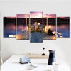 Modular Canvas HD Prints Paintings 5 Pieces Sea At Dusk Posters Wall Art Pictures
