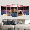 Modular Canvas HD Prints Paintings 5 Pieces Sea At Dusk Posters Wall Art Pictures