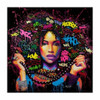Poster Wall Art Abstract Modern African Women Portrait Canvas Oil Painting On Canvas Graffiti Street
