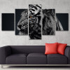 Modern Canvas HD Printed Pictures 5 Pieces Black White Animal Tiger Painting Wall Art Poster
