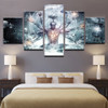 Modern Canvas HD Prints Pictures Wall Art 5 Pieces Buddha Art Yoga Painting Tree Abstract Meditation Poster