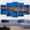 Modular Abstrac Wall Art Canvas Painting 5 Pieces Beauty Of Marrakech Nightlife Pictures HD Prints Poster