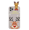 Cute 3D Cartoon Christmas Santa Reindeer Tree Phone Case For iPhone