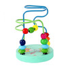 Montessori Wooden Circle Bead Wire Maze Roller Coaster Toys for Kids