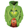 3D Cartoon Animation Print Long Sleeve Hooded Neck Men's Sweatshirt Hoodies