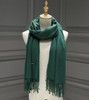Winter Solid Color Cashmere Women Long 175cm Scarves Scarf