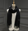 Winter Solid Color Cashmere Women Long 175cm Scarves Scarf