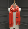 Winter Solid Color Cashmere Women Long 175cm Scarves Scarf