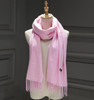 Winter Solid Color Cashmere Women Long 175cm Scarves Scarf