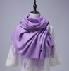 Winter Solid Color Cashmere Women Long 175cm Scarves Scarf