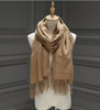 Winter Solid Color Cashmere Women Long 175cm Scarves Scarf