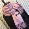 Winter Solid Color Cashmere Women Long 175cm Scarves Scarf