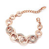 Rhinestones Paved Double Layer Round Bracelet & Bangles For Women