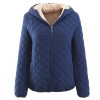 Winter Long Sleeve Stand Collar Women Loose Parkas Jackets Coat