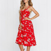 Bohemian  Floral Print Summer Sleeveless Dress