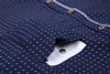 Men Long Sleeved Printed Turn-down Collar Slim Fit Formal Shirt