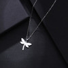Dragonfly Shape Stainless Steel Women Jewelry Sets Necklace/Earrings/Bracelets
