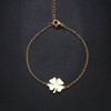 Clover Shape Stainless Steel Women Jewelry Sets Necklace/Earrings/Bracelets