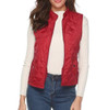Winter Sleeveless Stand Collar Cotton Female Pocket Warm Waistcoat