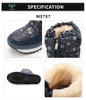 Winter Warm Nylon Round Toe Zipper Women Snow Knee-Length Boots Shoes