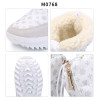 Winter Warm Nylon Round Toe Zipper Women Snow Knee-Length Boots Shoes