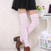 Warm Striped Thigh High Stockings Over Knee Socks Warm Striped Thigh High Stockings Over Knee Socks