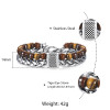 Tiger Eye Stone Men's Beaded Bracelet