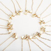 Tiny Gold Initial Letter Name Necklace for Women