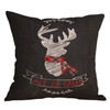 ISHOWTIENDA Pillow Case Nordic Deer Animal Heart