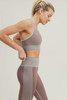 Chevron Track Seamless Hybrid Racerback Sports Bra
