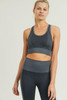 Chevron Track Seamless Hybrid Racerback Sports Bra