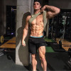 New Men Gyms Fitness Loose Shorts