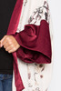 EMBROIDERED KIMONO WITH SILK SLEEVE