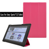 Original Leather cove Case For Sony Xperia Tablet Z2 + PC Stand Magnetic Smart Cover + Screen Protector +Stylus pen