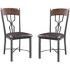 20" X 23" 39" 2pc Espresso And Dark Bronze Side