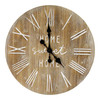 23" X 1" X 23" Natural Mdf With Wood Veneer Wall Clock