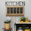 39.37" X 0.39" X 7.87" Black Grey Metal Wall Décor