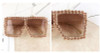 Oversized Square Diamond Sunglasses Women Yellow Big Frames Glasses