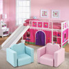 Children Sofa Multi-Functional Sofa Table and Chair Set Sky Blue Baby